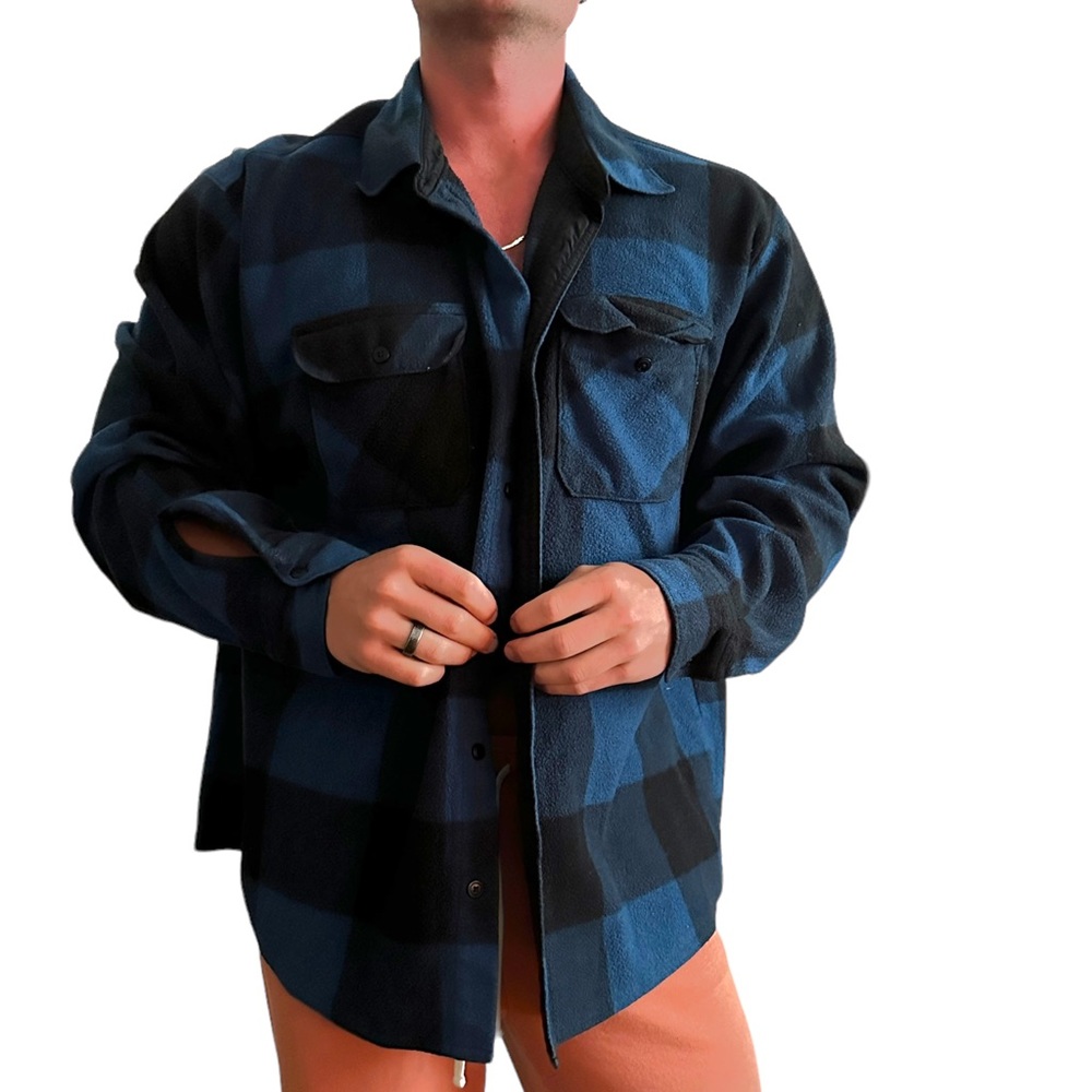 Baggy Blue Flannel